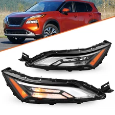 Fits 2021 2022 2023 Nissan Rogue LED DRL Daytime Running Lights Headlights L+R