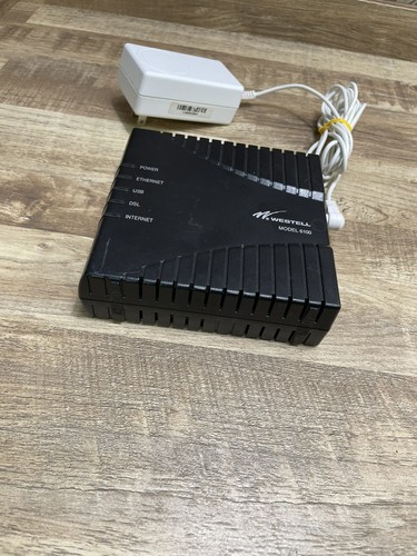 WESTELL DSL MODEM WITH POWER SUPPLY ~ MODEL #: E90-610014-06 Rev: E Wind River - Picture 4 of 8