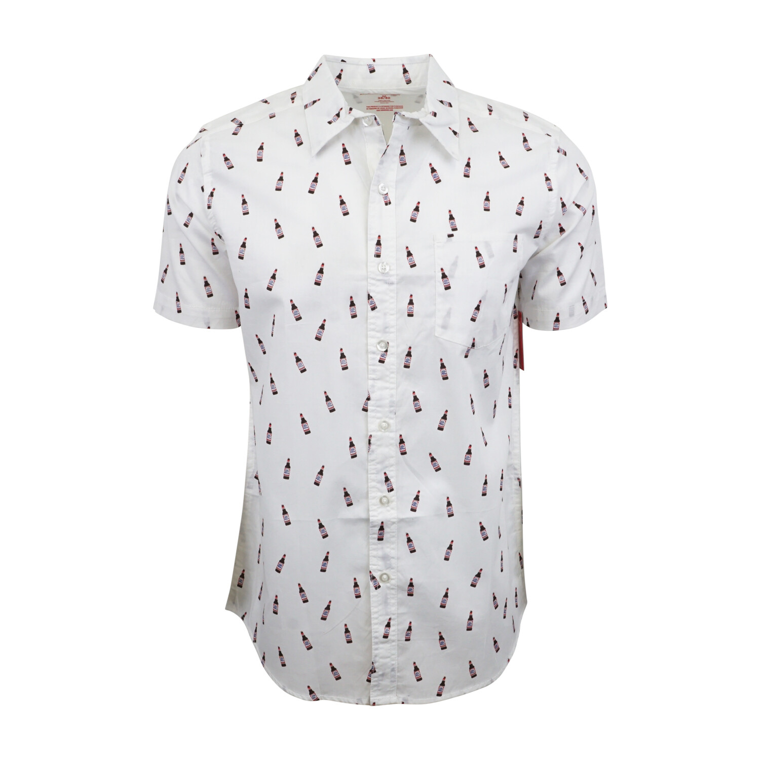 РУБАШКА BUDWEISER МУЖСКАЯ НА ПУГОВИЦАХ