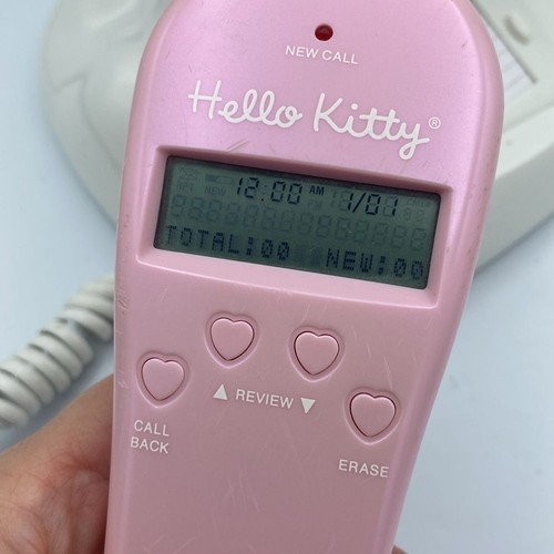 Hello Kitty Angel 2003 Pink Caller ID Telephone Phone Landline Vintage - Picture 10 of 12