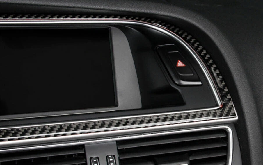Left And Right Air Outlet Vent Trim For Audi A4 A5 2009-2016 Real Carbon Fiber - Image 4 of 4