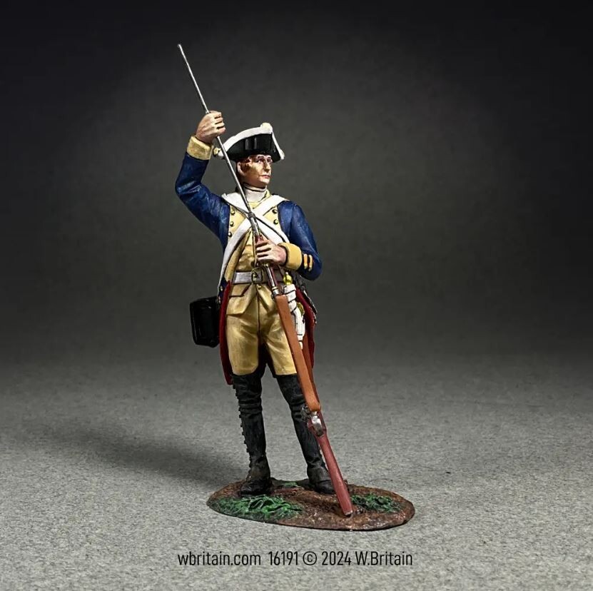 William Britain 16191 Hessian Regiment von Donop Ramming Cartridge, Clash Series