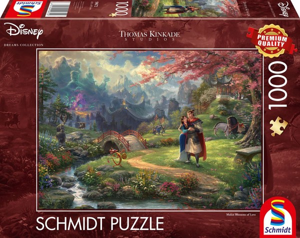 Disney Mulan 1000 Teile Puzzle Thomas Kinkade Collection Schmidt Spiele Princess-image
