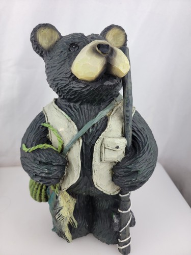 Black Bear Wear Vest Hunting Ducks Money Coin Bank Young's Inc