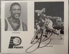 Jalen Rose Indiana Pacers Autographed Signed 8x10. B&W Photo Card SIP