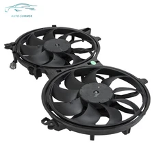 Radiator Condenser Cooling Fan Assembly For Infiniti G37 2008-13 Q70 2014-19