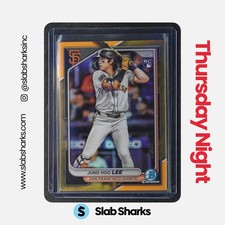 2024 BOWMAN CHROME #67 JUNG HOO LEE GOLD REFRACTOR RC ROOKIE /50