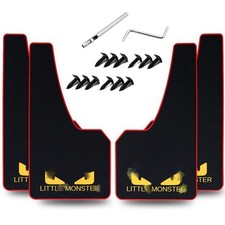 4 pcs Car Rubber Mudguard Mud Flaps Splash Guards Rubber Mudguard for Sports Mud