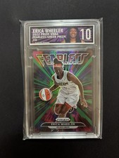 2022 Panini Prizm WNBA ERICA WHEELER #8 FEARLESS GREEN PRIZM DREAM FEVER EGC 10