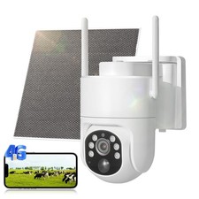 4G LTE 2K 5MP Mobile Security Camera Solar Wireless Outdoor No Internet Needed