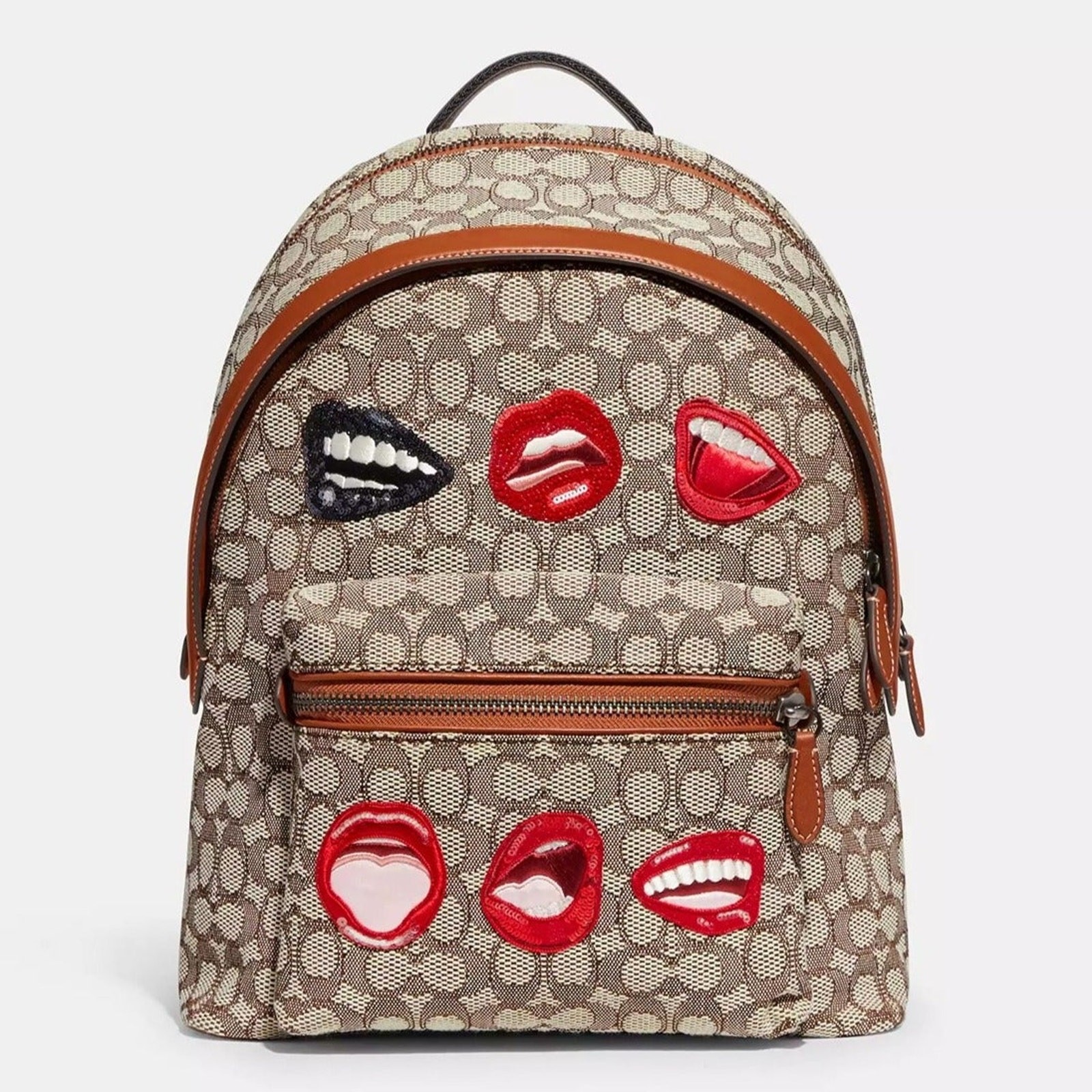 NWT Coach x Tom Wesselmann Charter Backpack in Signature Jacquard Textile