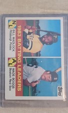 1984 Topps - League Leaders Wade Boggs, Bill Madlock #131