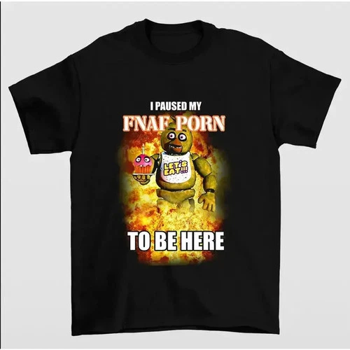 Paused My FNAF Tee – Iconic Five Nights Nostalgic Gamer Shirt - product listing photo
