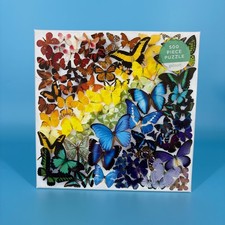 Puzzle Rainbow 500 Piece Colorful and Vibrant Puzzle by Galison, Butterflies