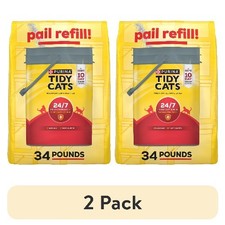  2 pack Purina Tidy Cats 24/7 Performance Clumping Cat Litter Odor Control