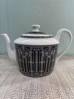 Hermes Teapot H Deco Tableware Black Ornament Tea Coffee Cafe Auth New Japan