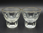 2 Vintage RUHRGLAS Retro Deco-Inspired Gold-Rimmed Shot glasses c.1950-70 "2 cl" — photo 1