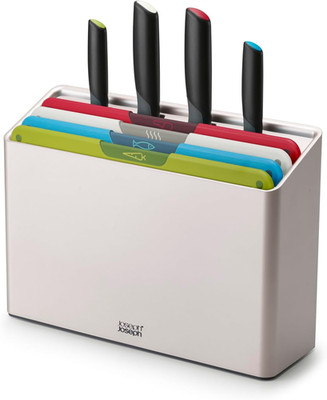 Joseph Joseph Folio Icon, Set Di 4 Taglieri Da Cucina Antiscivolo E 4 Coltelli D