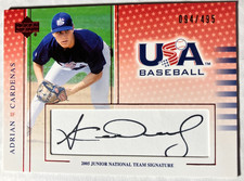 2005-06 USA Baseball Junior National Team Signature Black #AC Adrian Cardenas