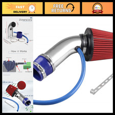 Universal 3 Cold Air Intake Kit - 76mm Aluminum Silver Boost Performance Universal 3 Cold Air Intake Kit - 76mm Aluminum Silver Boost Performance