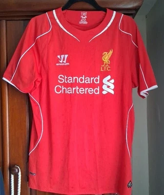 Liverpool FC 2014-2015 Home Shirt, Warrior, Size Medium - Image 1 of 4