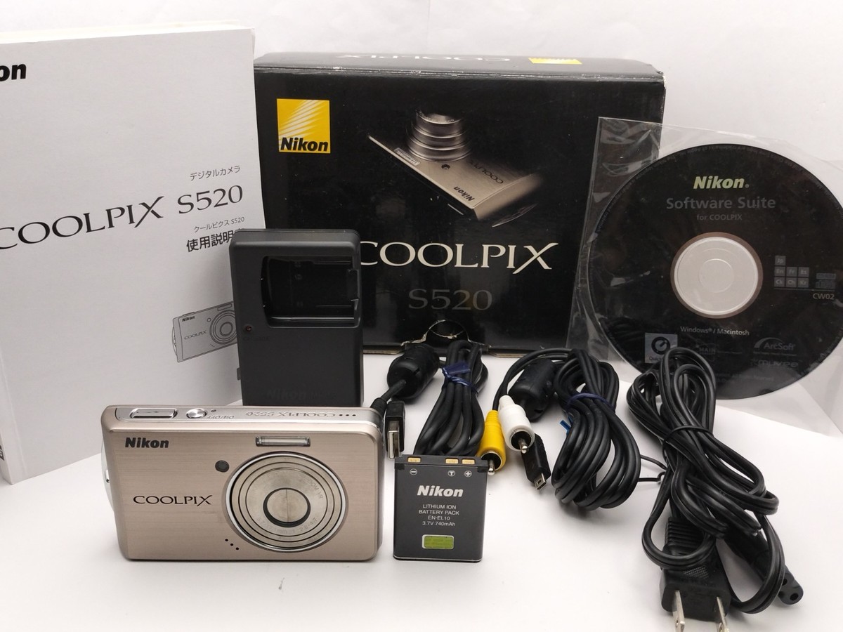 ニコン Nikon COOLPIX S520 3x NIKON COOLPIX S520 Pink 8.0MP 3x optical zoom Compact Digital