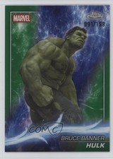 2025 Topps Chrome Marvel Studios Green Refractor 91/199 Hulk #27 1kf7
