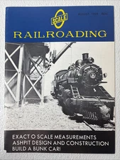 O Scale Railroading Magazine August 1969 Model Trains Model Railroad