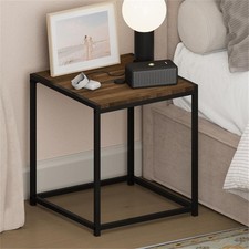 Table de chevet sans outil cadre en métal Pemberly Row en noyer Columbia