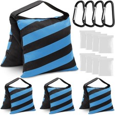 4 Packs Blue Sandbag Weight Bags for Light Stand Photography Video Equipments...