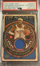 2024 Court Kings Shai Gilgeous-Alexander Signed Art Nouveau Patch Psa 10 Auto