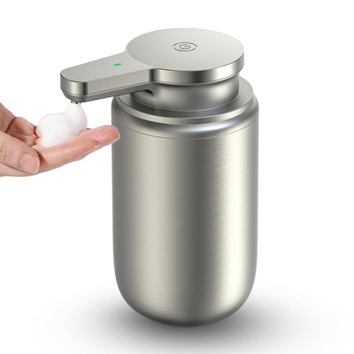 Automatic Soap Dispenser Touchless, Stainless Steel Rechargeable Foaming Soap...
