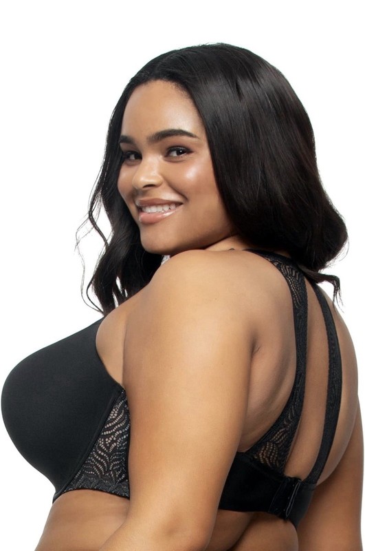 Women's Carolina Racerback Contour T-Shirt Bra - 42D- Paramour - Black -NWT