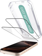 2 Pack Easy Install Screen Protectors for iPhone 9H Tempered Glass HD Clarity