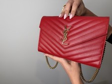 YSL Saint Laurent classic cassandre chain wallet