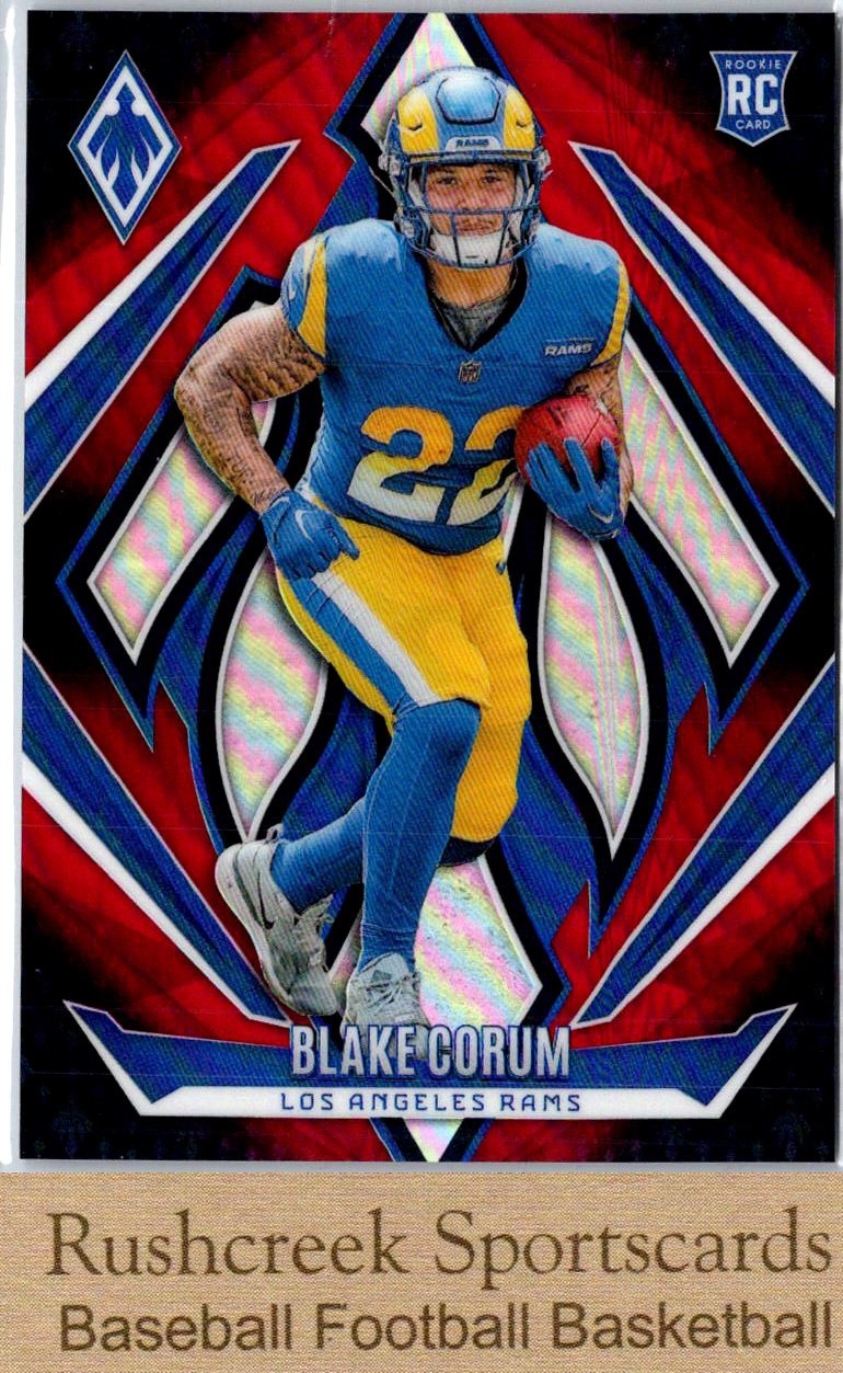 2024 Panini Phoenix #158 Blake Corum RC Rookie Red Fade /299