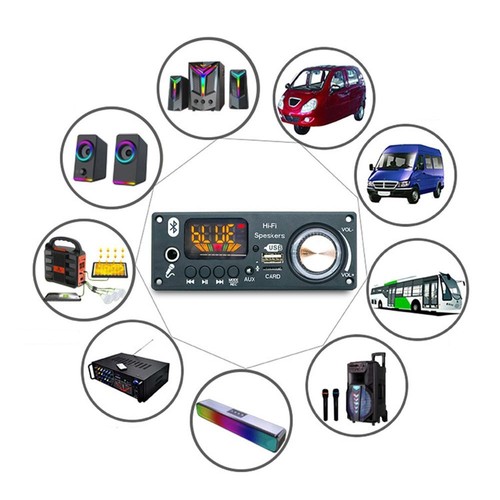 12V Car Audio System FM Radio Music Player NEW Subwoofer Vehicle Upgrade - Picture 6 of 9