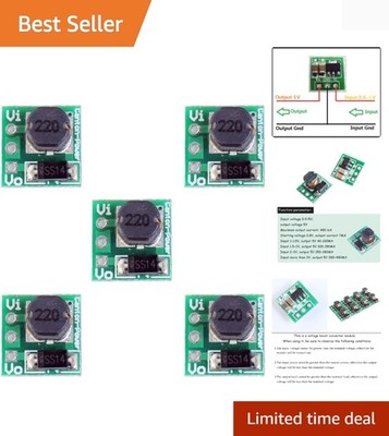 1.5V 1.8V 2.5V 3V 3.3V 3.7V 4.2V to 5V DC-DC Step Up Power Module Voltage Boo...