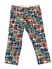 Vintage 70s Berle Colorful Patchwork Disco Pants Fits 42x32