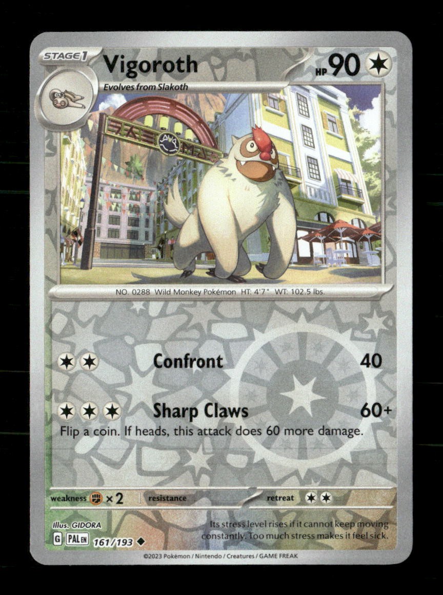 Vigoroth 161/193 Paldea Evolved Reverse Holo NM/M Pokemon