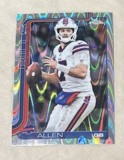 2025 Topps Chrome Football - Josh Allen #34 Ray Wave Refractor Buffalo Bills 