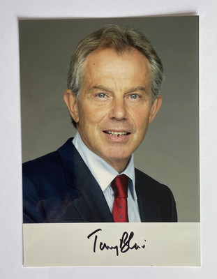 Tony Blair - Premierminister of UK - 1997-2007 - original handsigniertes Autogramm