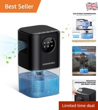 Stylish 1700ml Dehumidifier for Home - 24H Timer, Auto Shut-Off, and LED Glow