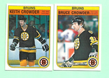 (1) BRUCE AND KEITH CROWDER 1982-83 O-PEE-CHEE BRUINS ROOKIE CARD (N1990)