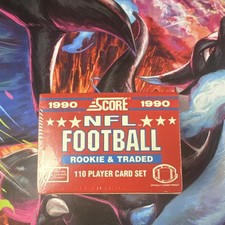 SCORE 1990 Rookie & Traded NFL Football Card Set 110 Cards Vintage Original