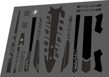 Adesivi in vinile per bicicletta - Adatto per telai bici GIANT TCR Advanced SL - Nero
