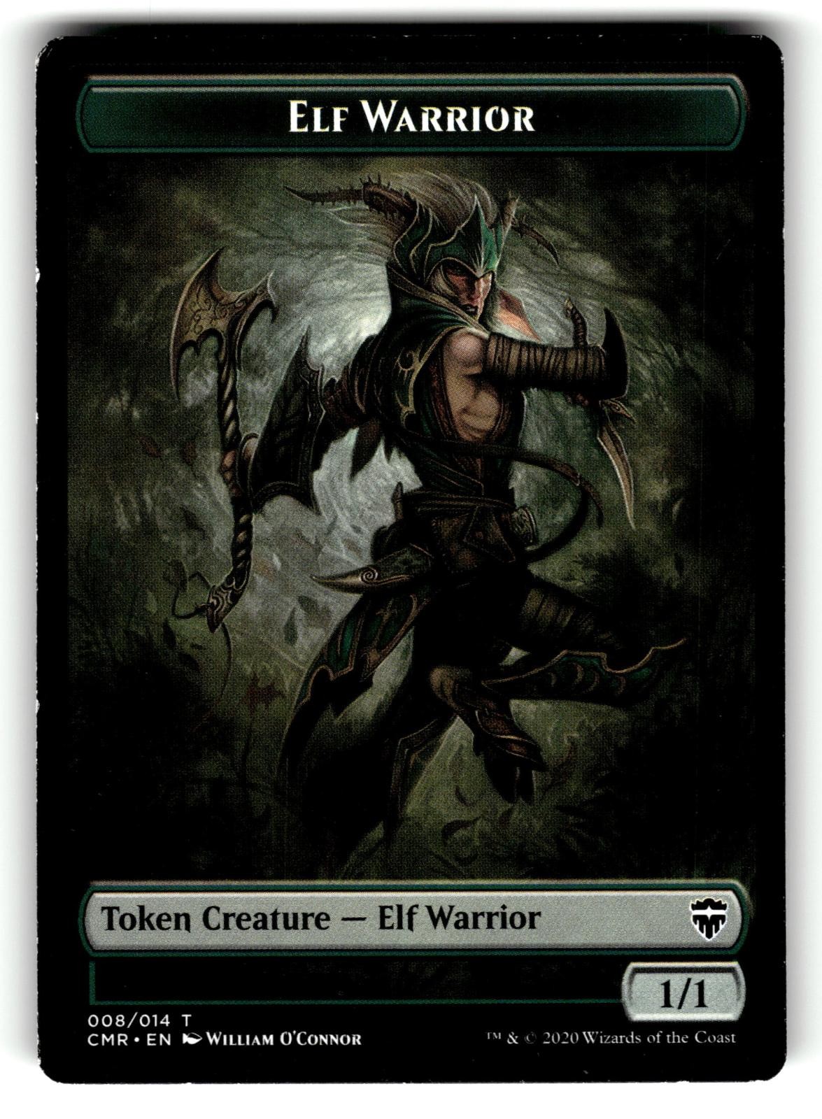Elf Warrior Token 8 Token Commander Legends MTG Lightly Played
