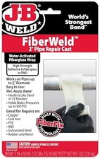 J-B Weld FiberWeld 2" Pipe Repair Wrap 60"