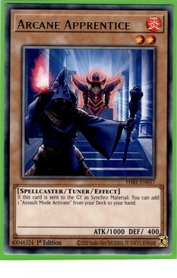 PHRE-DE057 Arkaner Lehrling NM Mint 1. Auflage Yugioh