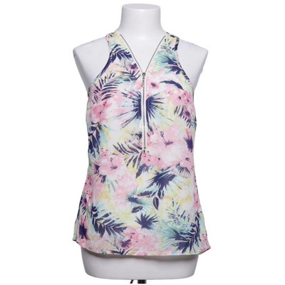 ONLY&U, Tank­top, Größe: S/M, Pink/Blau/Gelb/Mehrfarbig, Polyester, Blumen #ER5